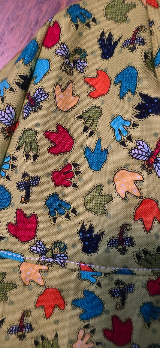 Kids' Fabric Bucket Hat - Dino Feet
