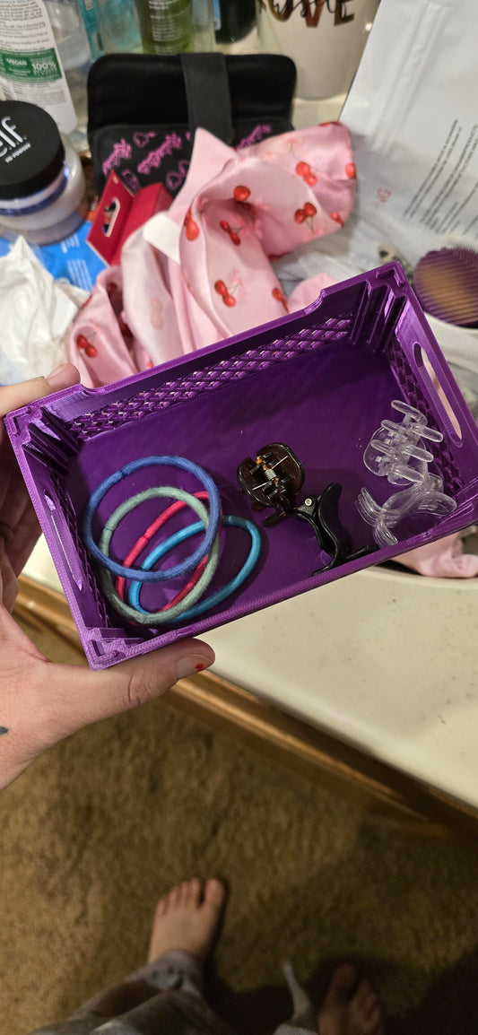 Made‑to‑Order Small 3D‑Printed Stacking Crate for Home + Craft Storage