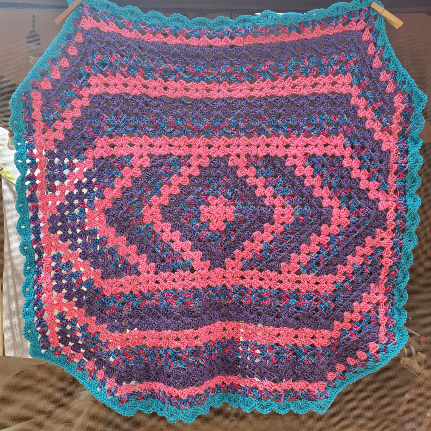 Pink Drop In the Pond Blanket
