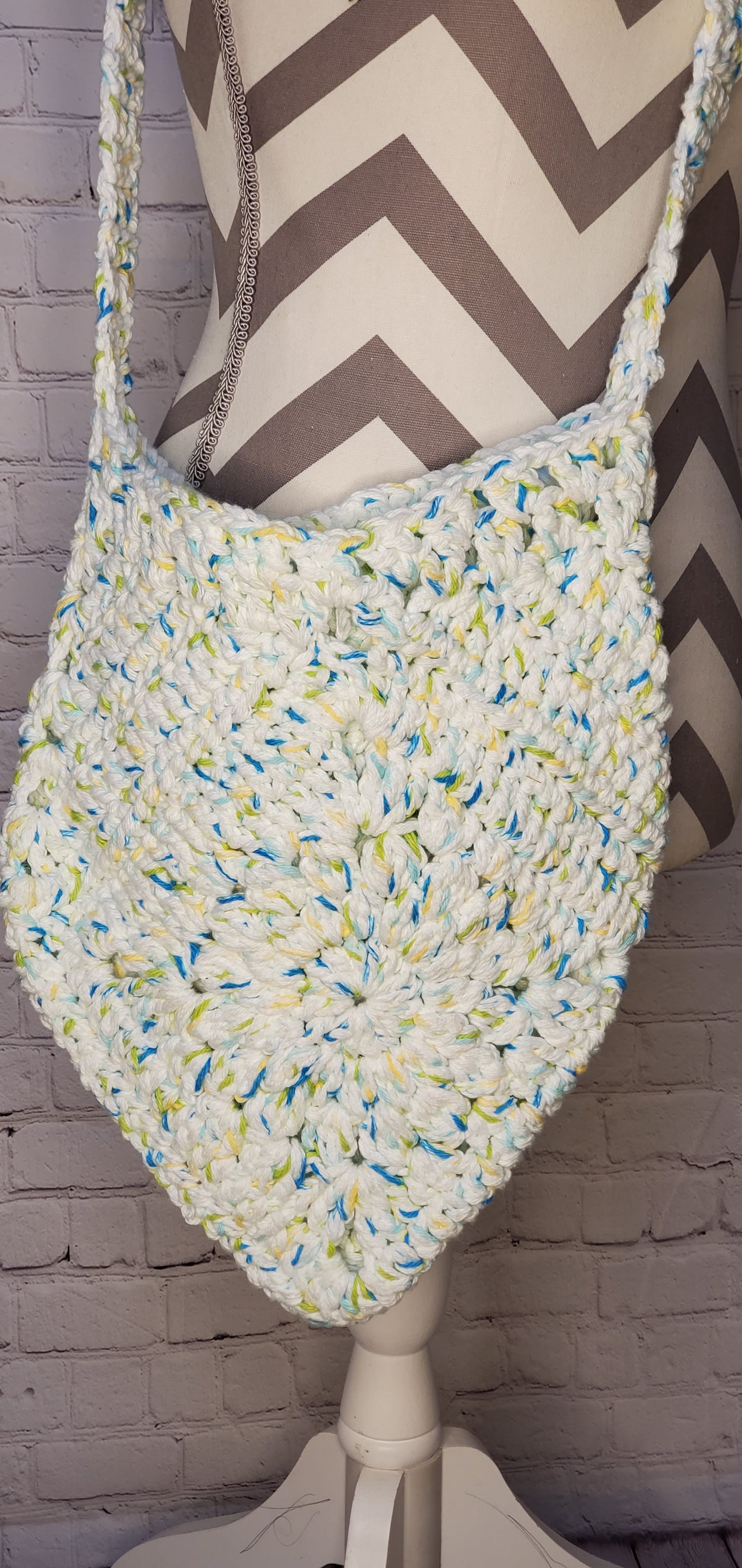 White Cotton Granny Bag