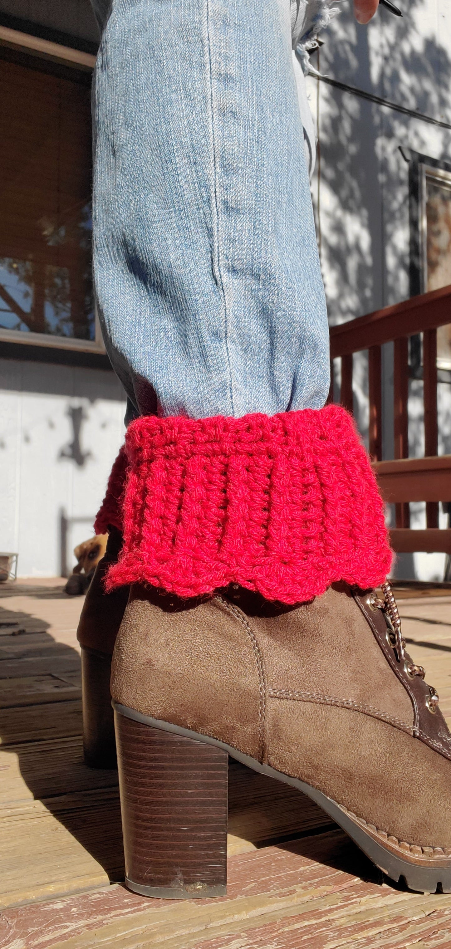 Scalloped-Edge Boot Cuffs