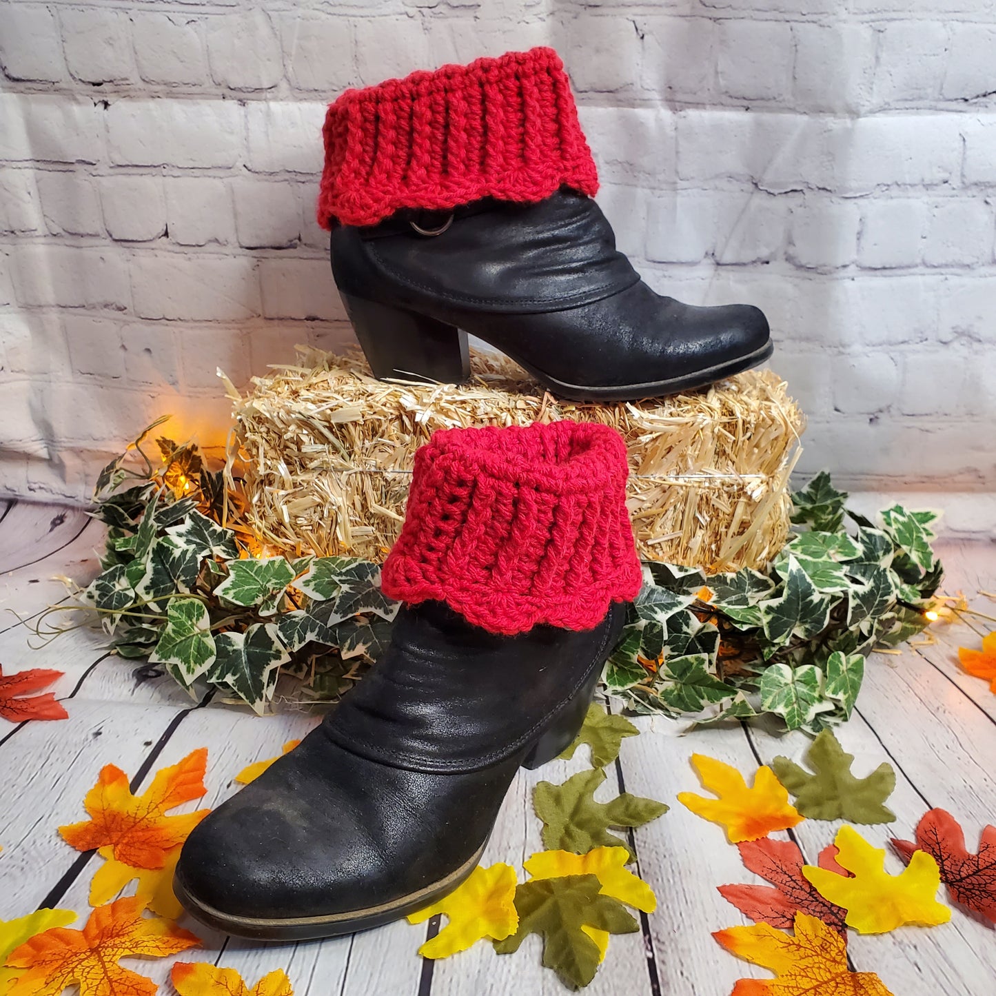 Scalloped-Edge Boot Cuffs