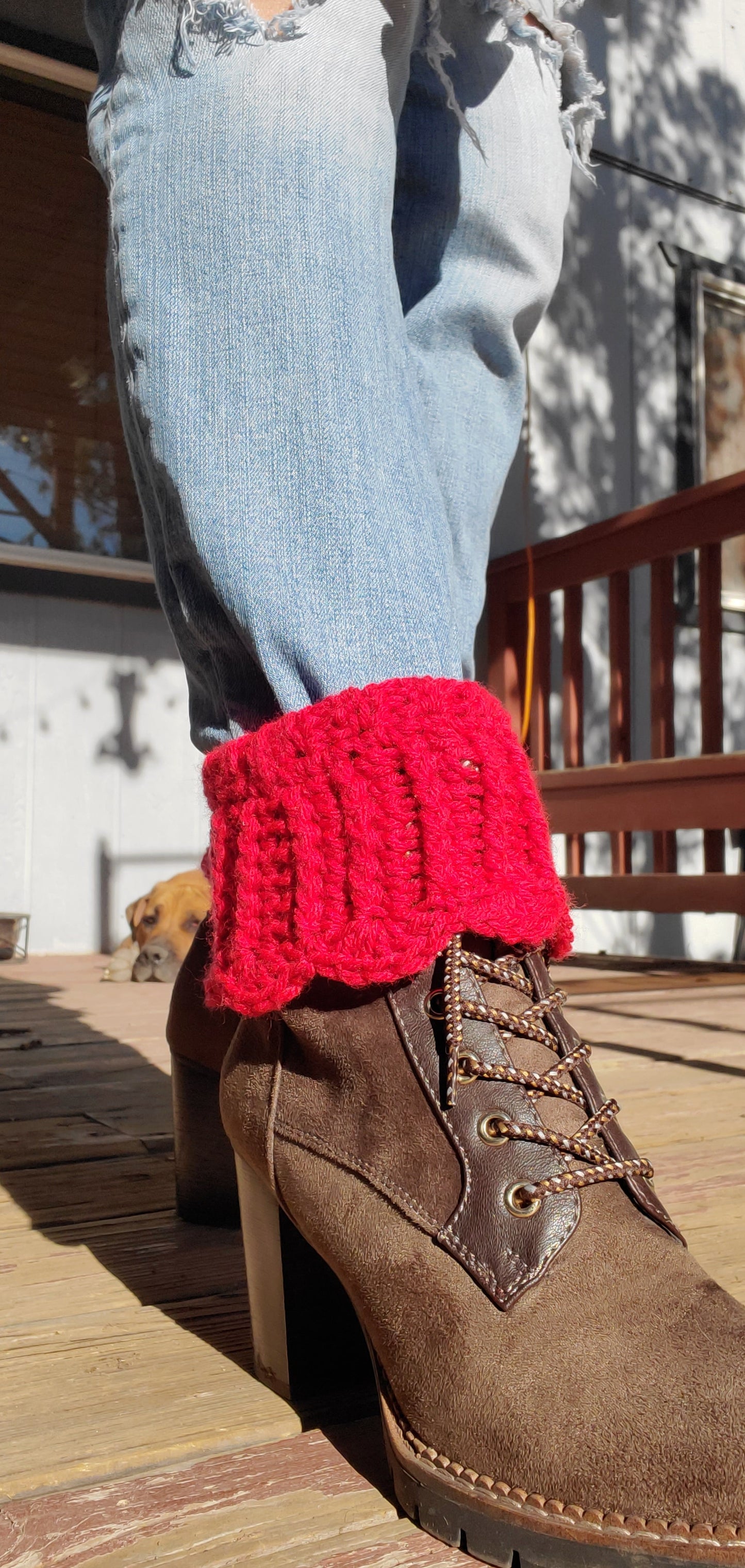 Scalloped-Edge Boot Cuffs