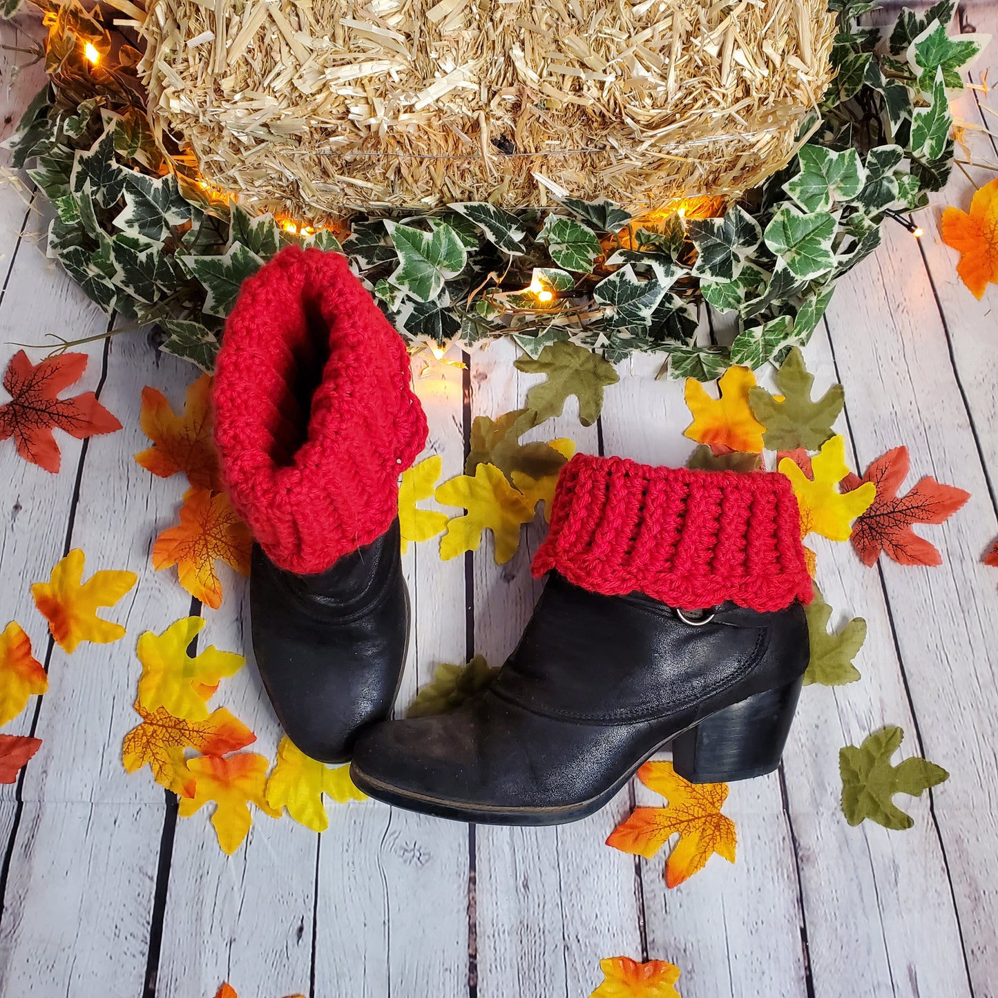 Scalloped-Edge Boot Cuffs