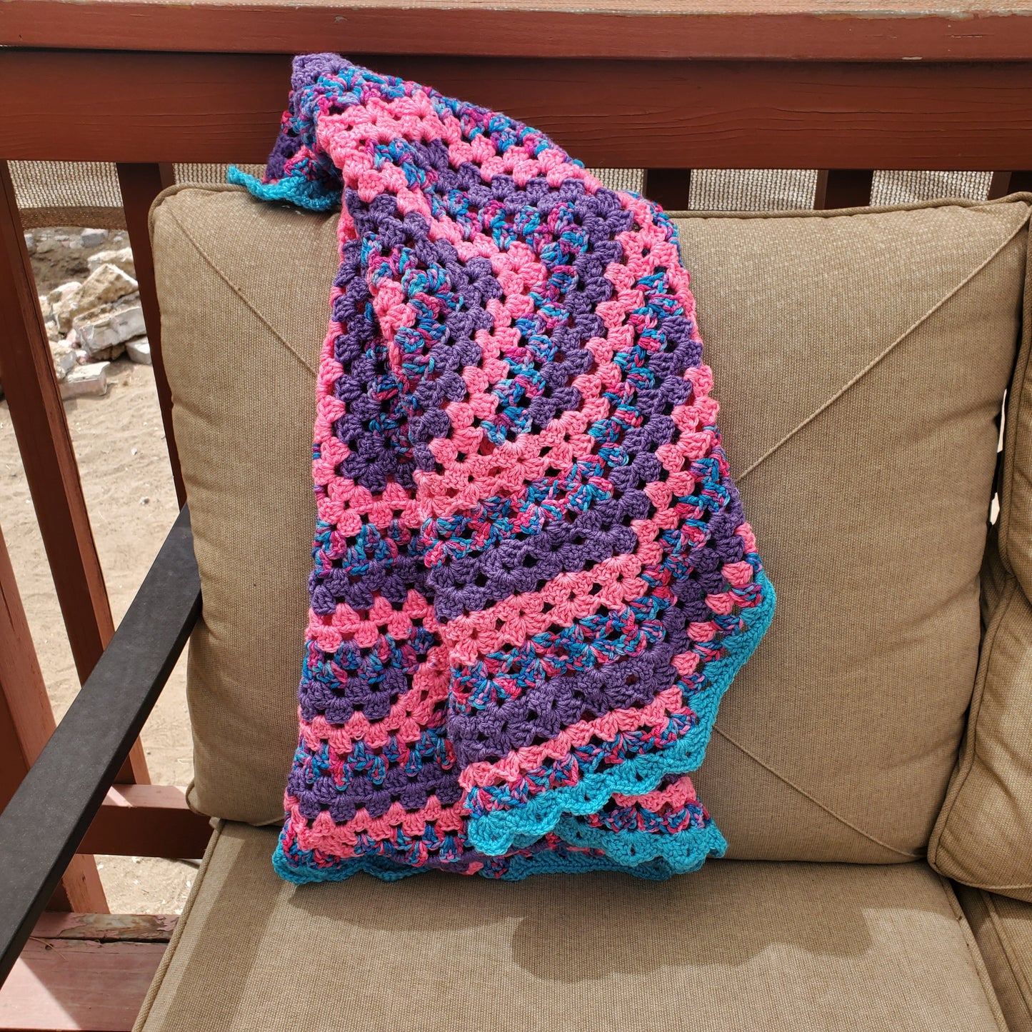 Pink Drop In the Pond Blanket