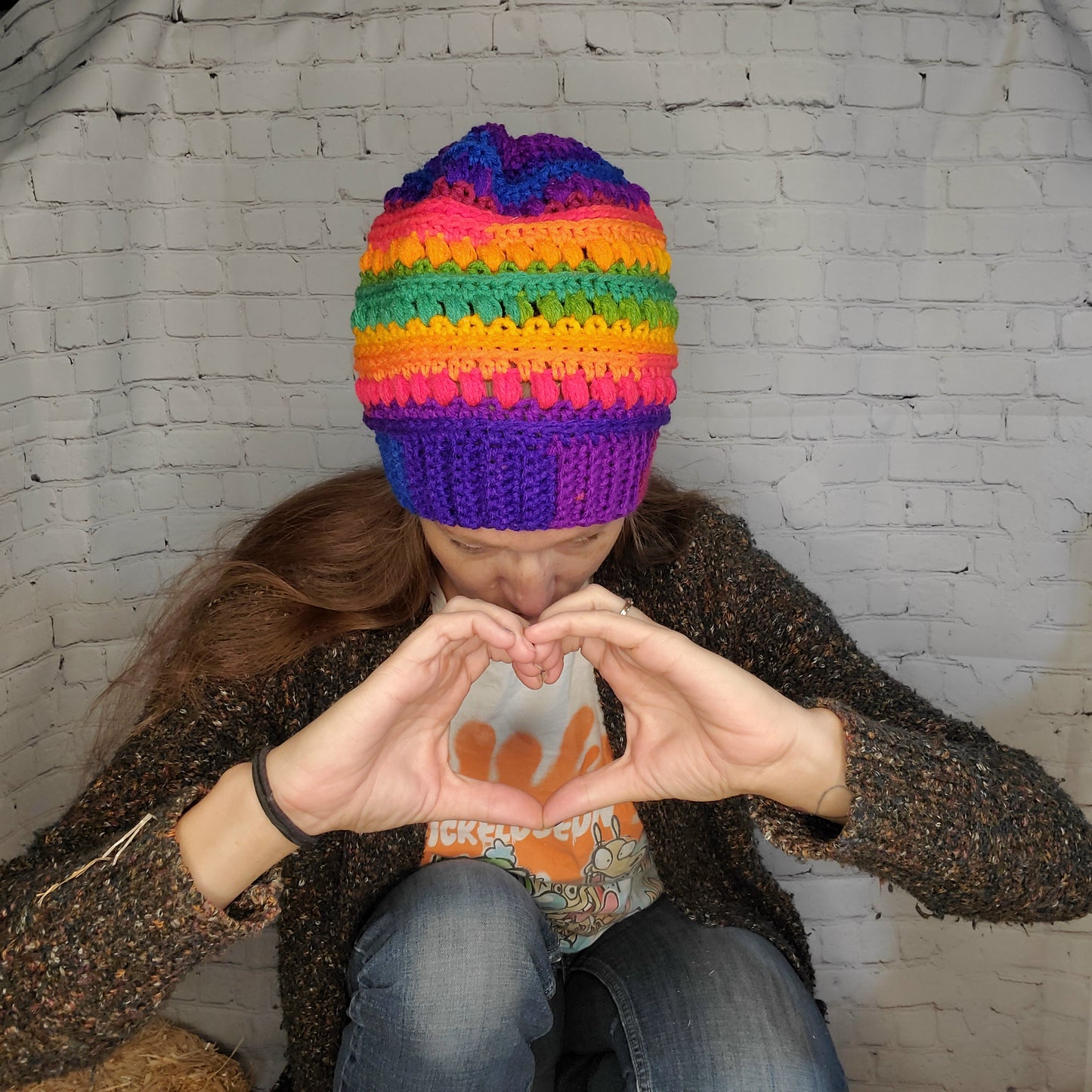 Rainbow Incline Beanie