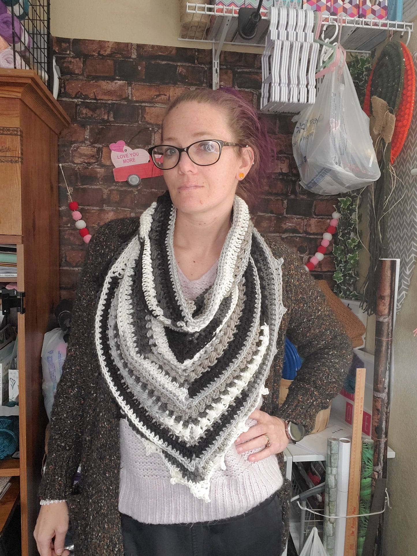 Newsprint Bauble Bandana Cowl