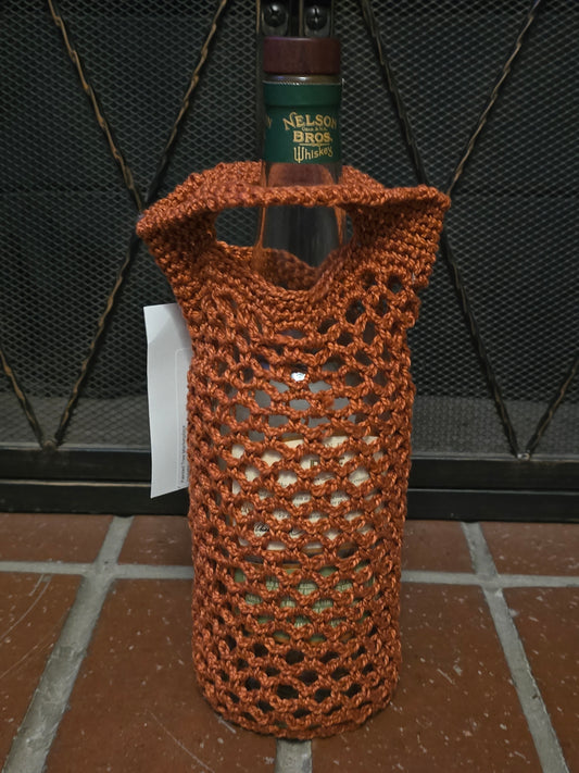 Beverage Bottle Bag - Burnt Orange