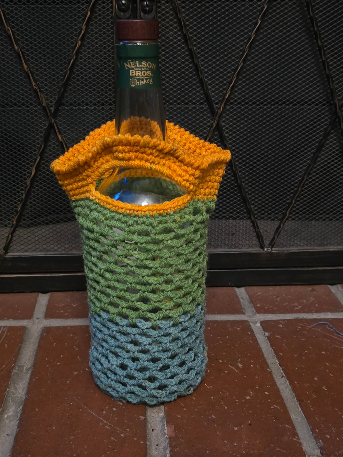 Beverage Bottle Bag - Marigold Colorblock