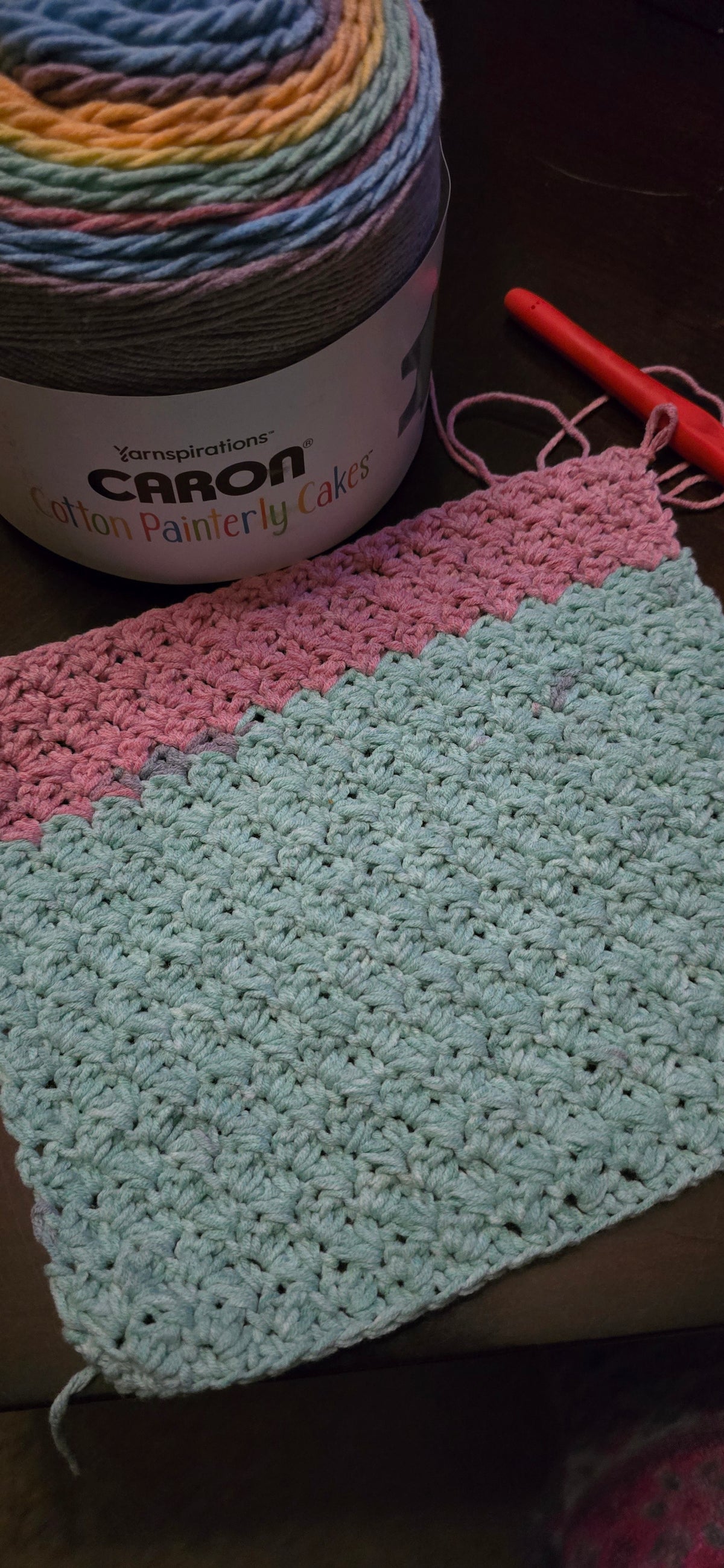 Painterly Washcloth/Dishcloth