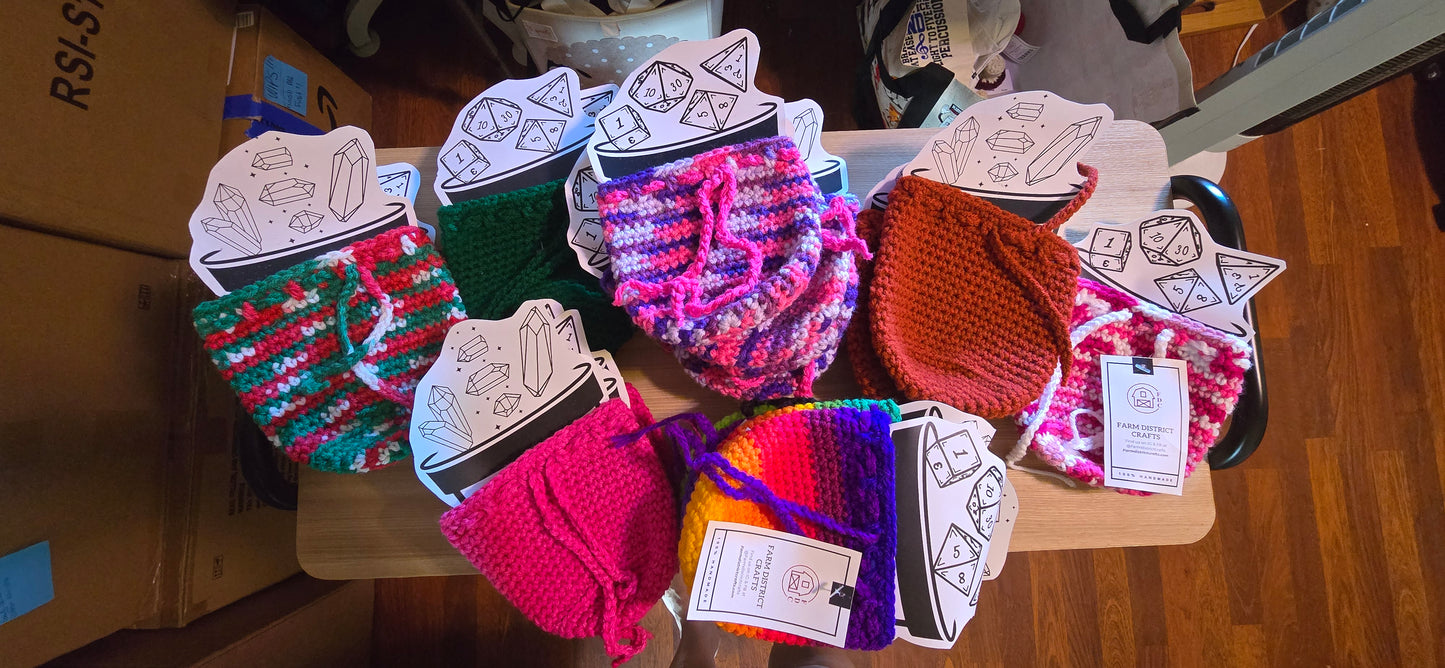 Hand‑Crocheted Amulet Bags