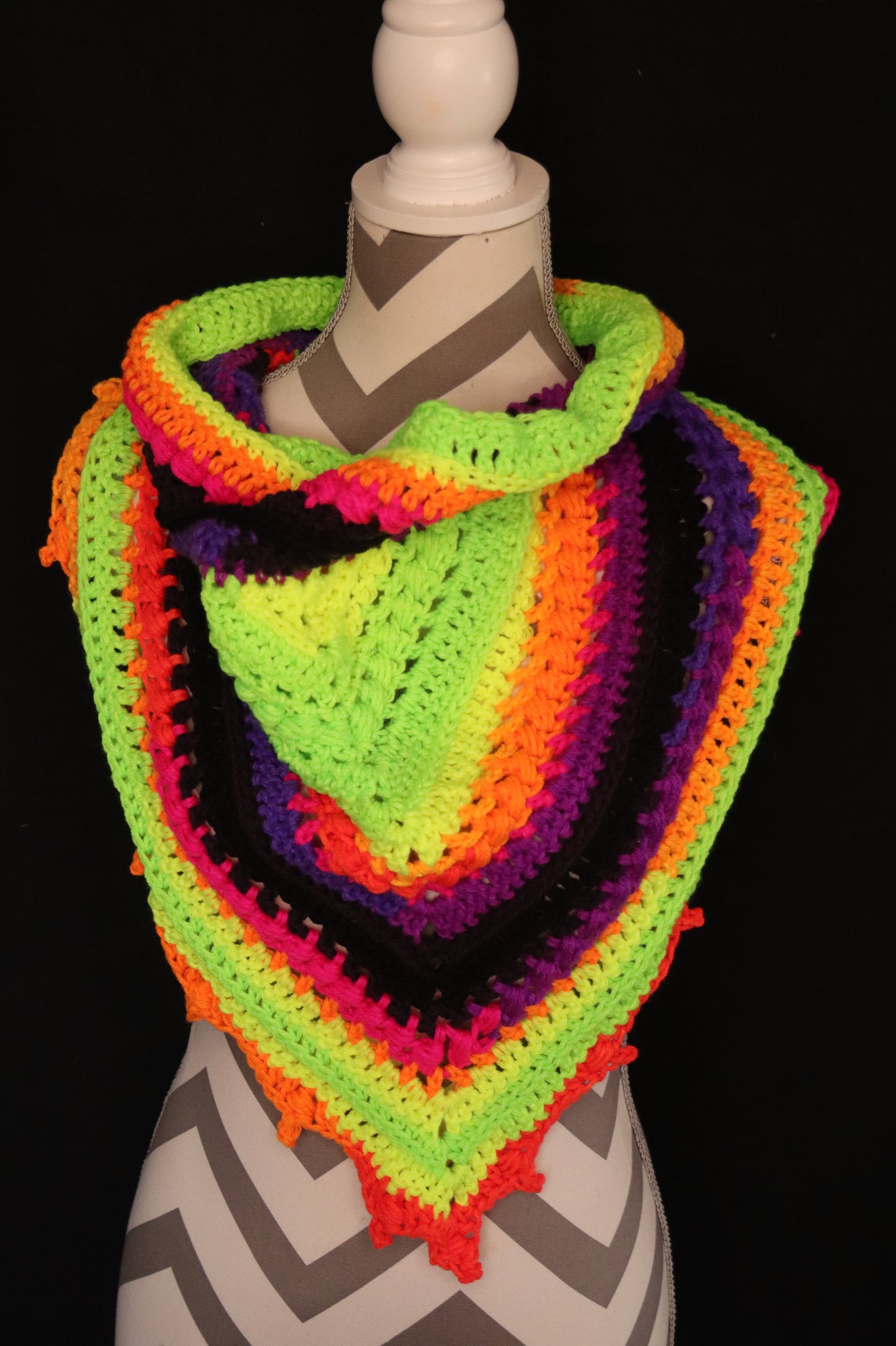 Bauble Bandana Cowls - Neon Stripes