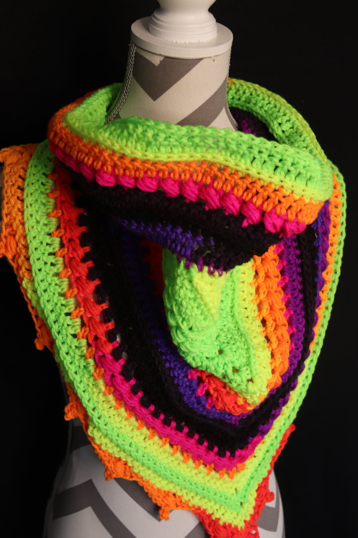 Bauble Bandana Cowls - Neon Stripes
