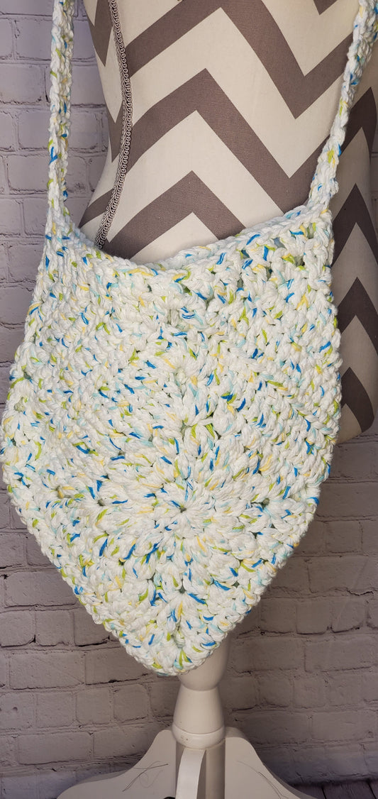 White Cotton Granny Bag